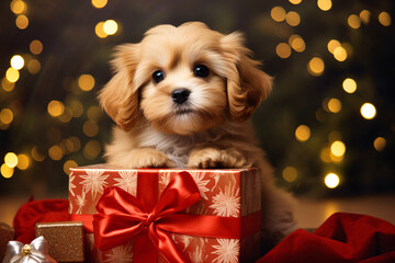 Christmas gift Dog