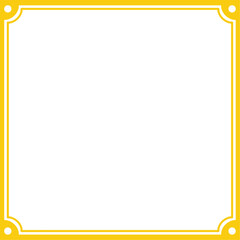Decorative golden frame for your art and business