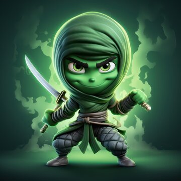 Green ninja cartoon hotsell