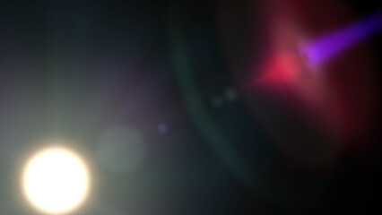 Lens Flare Transition on Black Backround