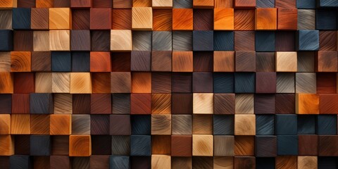 Artistic Wood Block Pattern.