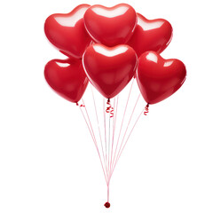 Valentine Heart-shaped balloons - obrazy, fototapety, plakaty