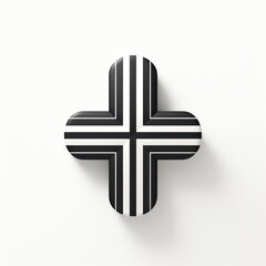 Fototapeta premium minimalistic logo in the shape of a cross