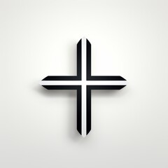 Fototapeta premium minimalistic logo in the shape of a cross