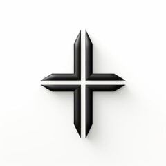 Obraz premium minimalistic logo in the shape of a cross
