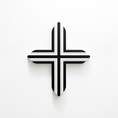 Obraz premium minimalistic logo in the shape of a cross
