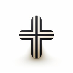 Obraz premium minimalistic logo in the shape of a cross