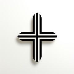 Fototapeta premium minimalistic logo in the shape of a cross