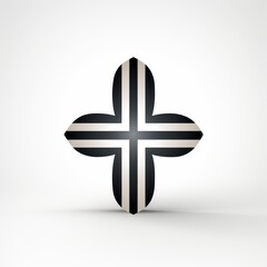 Obraz premium minimalistic logo in the shape of a cross