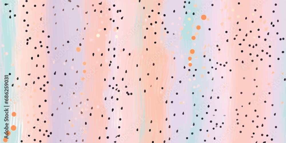 Poster vector seamless creative pattern with hand draw abstract composition in modern style. seamless patte