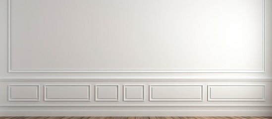 Obraz premium Room with a blank white wall perfect for design