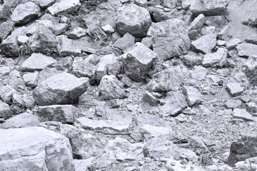 Natural Background - Rugged Gray Rocks in Springtime