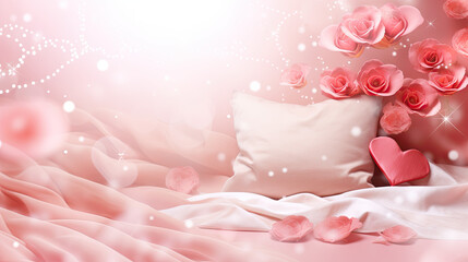 Valentines Day Fresh Romantic Dream Background Wallpaper Image