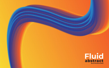 Abstract colorful fluid Background Design vector template 