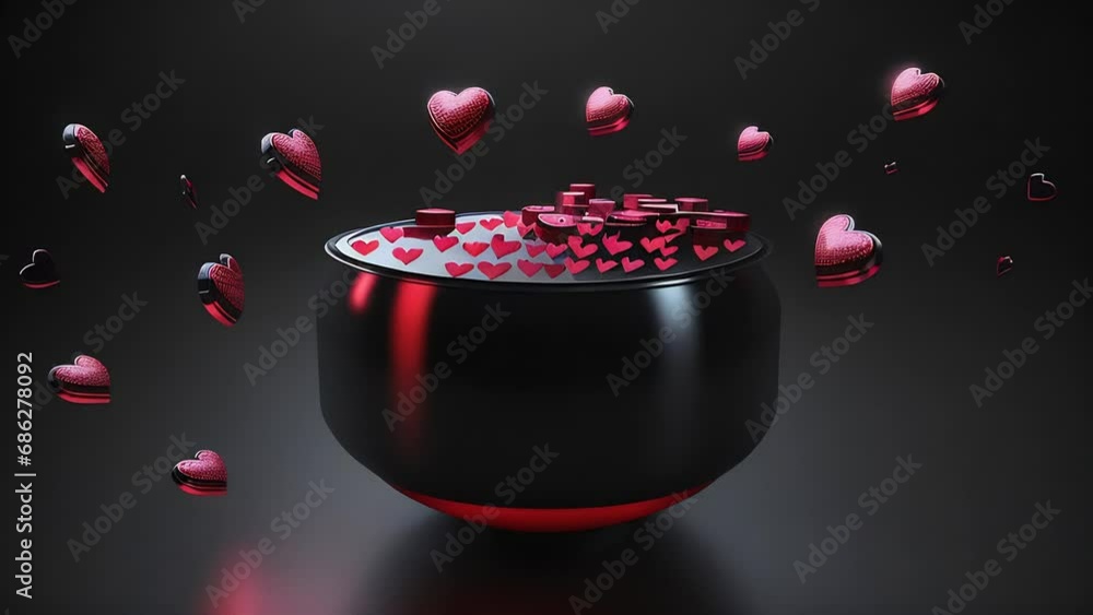 Poster bright background with hearts with space for text, multi-colored image with free copy space. concept