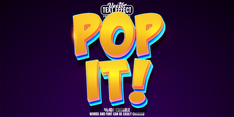 Comic editable text effect, customizable book and graphic 3D font style