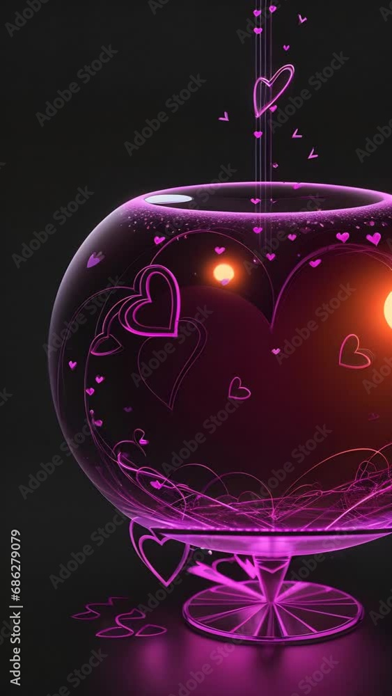 Poster bright background with hearts with space for text, multi-colored image with free copy space. concept