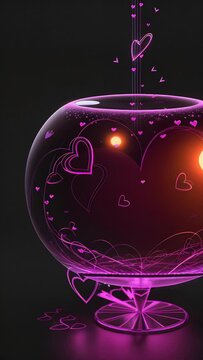 Bright background with hearts with space for text, multi-colored image with free copy space. Concept: love, valentine's day, design background card template.	