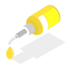 3D Isometric Flat  Illustration of Cooking Ingredients. Item 8