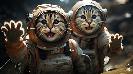Cat as Astronaut