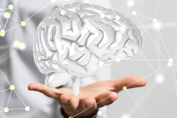 brain digital idea mind concept