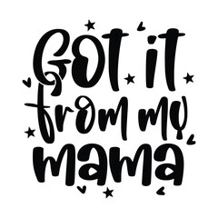 Happy Mother's Day wishes with heart. Mother day calligraphy, elegant best quotes for banners or greeting cards. Vector illustration