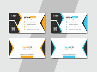 Simple and creative visiting card design template, vector business card design