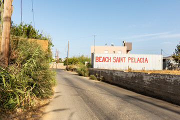 Approaching beach saint Pelagia