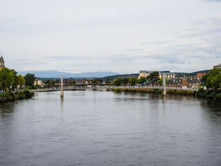 Fototapeta na wymiar Greig Street Bridge in Inverness
