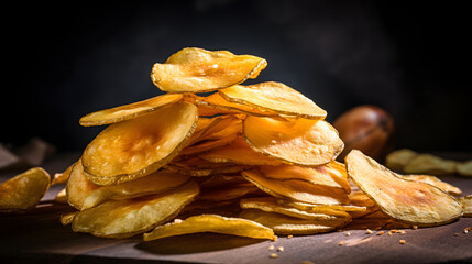 potato chips - obrazy, fototapety, plakaty