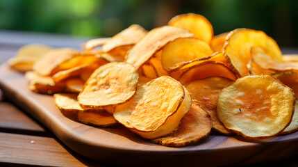potato chips - obrazy, fototapety, plakaty