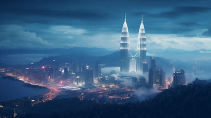 Fototapeta na wymiar Beautiful Winter in Malaysia