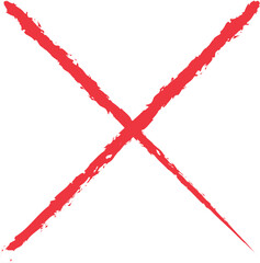 Red Crose Icon Vector