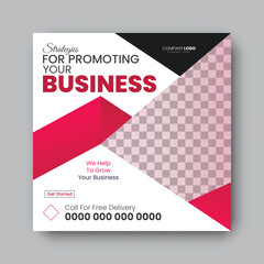 Corporate social media business post in creative style.