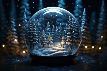 Snow Globes - Generative AI - obrazy, fototapety, plakaty