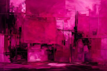 "Immerse the canvas in the bold and enchanting tones of Viva Magenta, creating an abstract composition that sparks the imagination. 