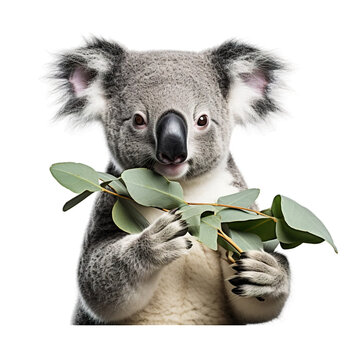 koala bear cub transparent background PNG isolated