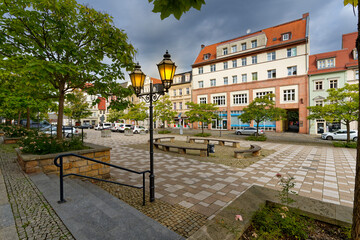 Die historische Altstadt von Zeitz, Burgenlandkreis, Sachsen-Anhalt, Deutschland