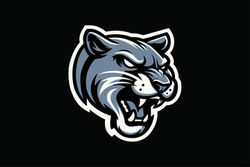 Sleek Vector Puma Mascot Logo - Ideal for Sports Teams, Dynamic Athletic Branding & School Identity