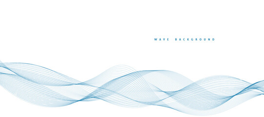 abstract vector blue background with waves