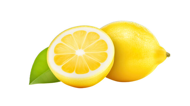lemon and lime transparent background PNG isolated