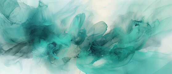 Deep ocean blue watercolor abstract illustration background, made with Generative AI