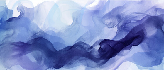 Vibrant indigo watercolor abstract illustration background, made with Generative AI