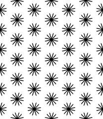 Black seamless abstract pattern. Overlay for background and backdrop. Ornamental design. PNG graphic illustration with transparent background.