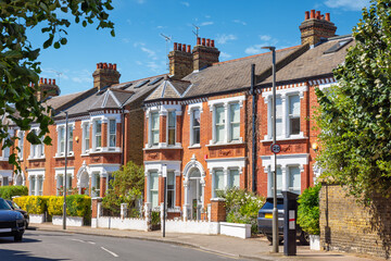 Terraced houses. London, England - 686308095