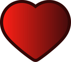 red gradient heart icon 