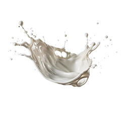 milk splash isolated on white background transparent background PNG isolated