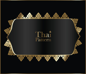 Line Thai, Thai art pattern vector, Concept The Arts of Thailand