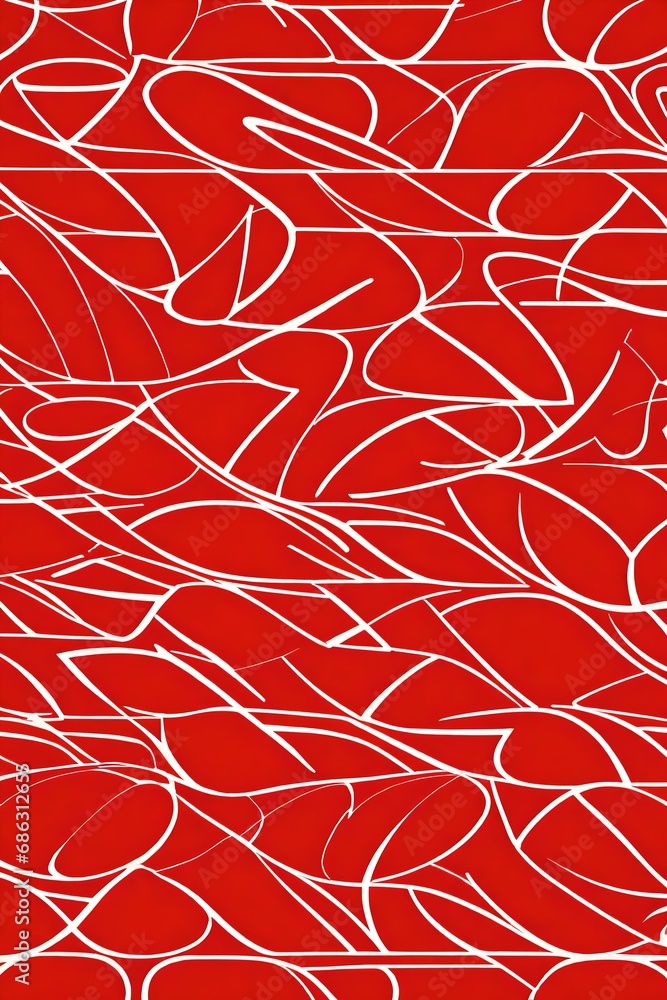 Poster a modern and futuristic red pattern that embodies a sleek and dynamic design.