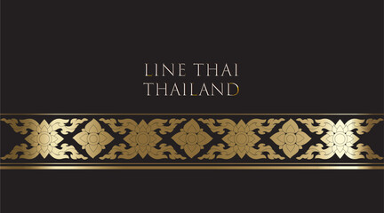 Thai Art Modern Design Vector Illustration, Thai art pattern vector, 